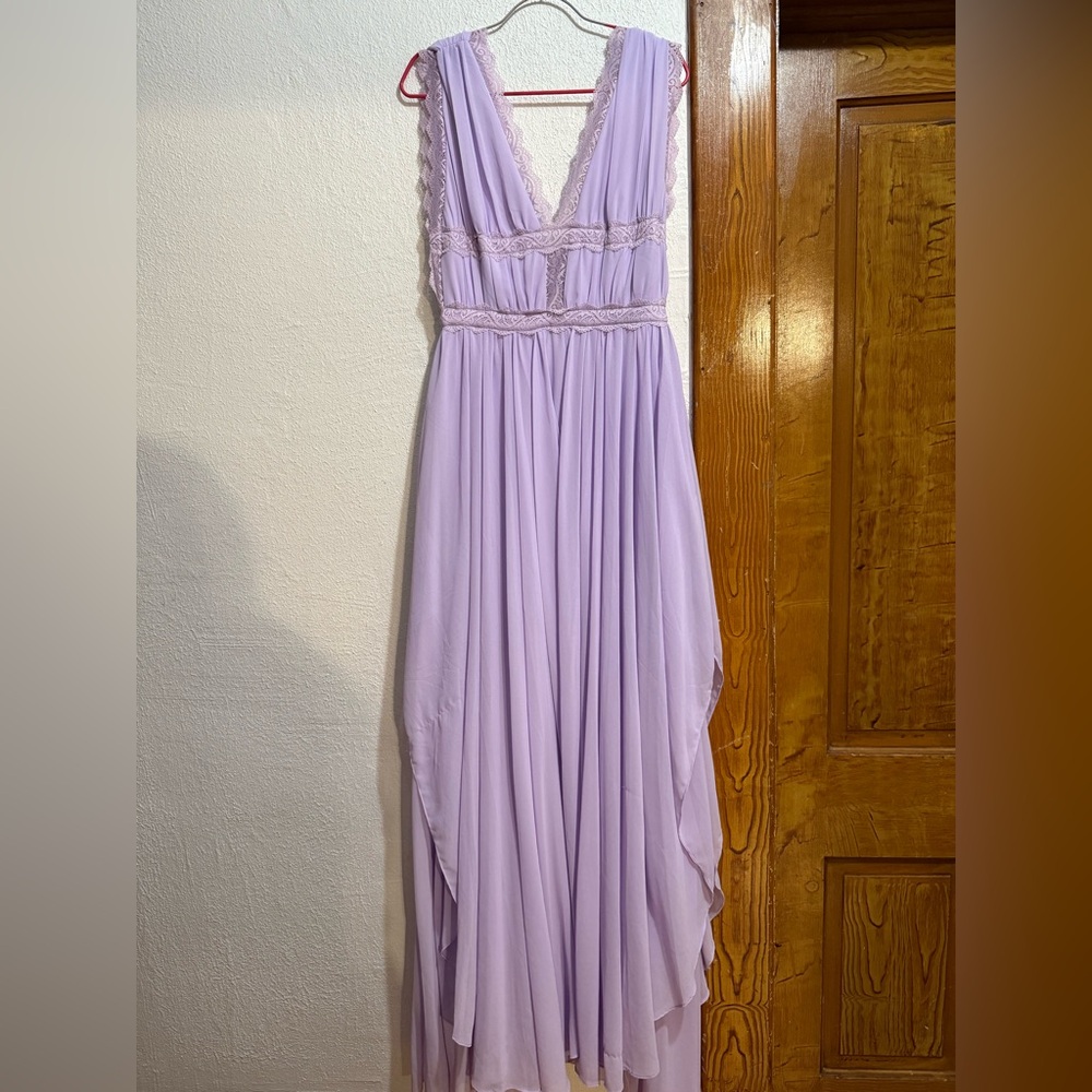 Fashion Nova Lavender High Low Dress